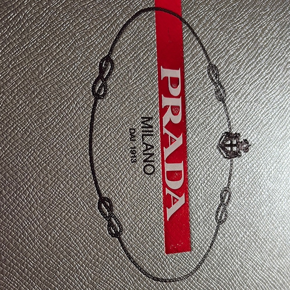 Prada Gray and Red Designer Shoes